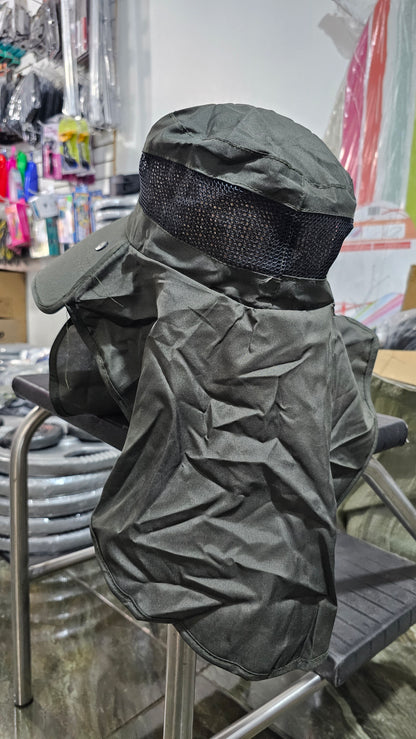 Sombrero De Pesca Con Protector Facial – Protección Solar Completa Para Camping, Senderismo Y Actividades Al Aire Libre