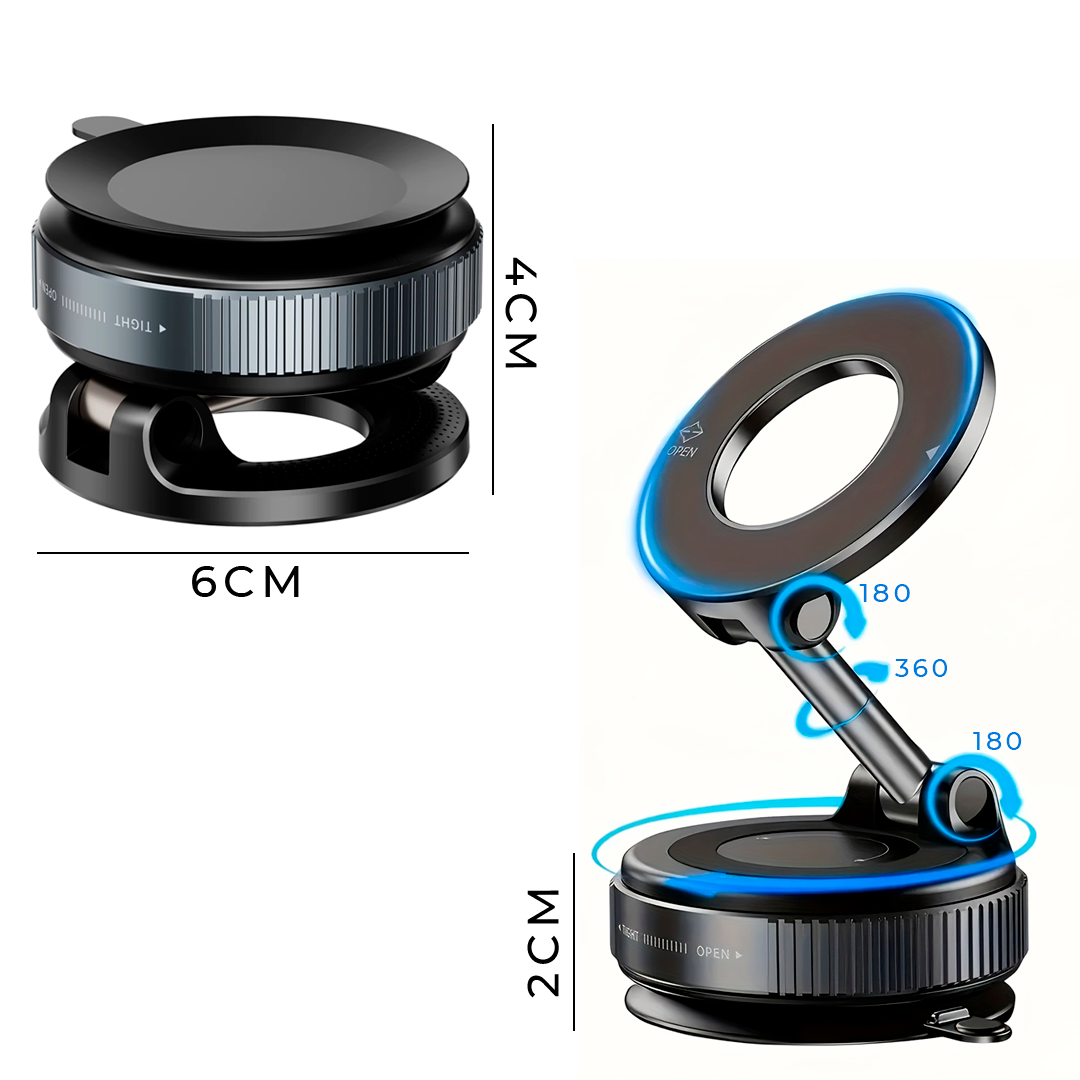 Soporte Magnético Plegable Para Celular – Base Ajustable 360° Con Fijación Segura
