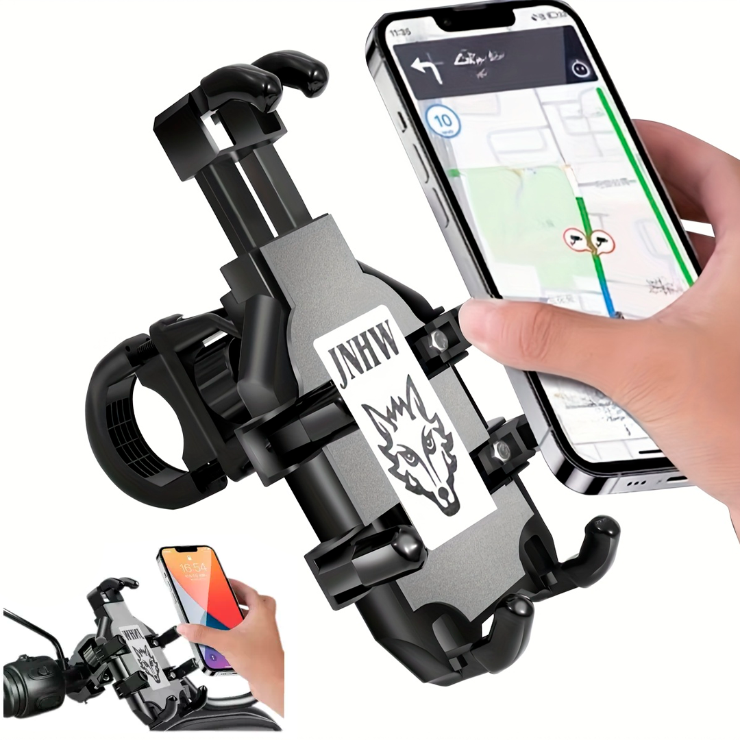 Soporte Para Teléfono Celular Universal De Moto – Ajuste Seguro Y Resistente Reforzado Para Manillar