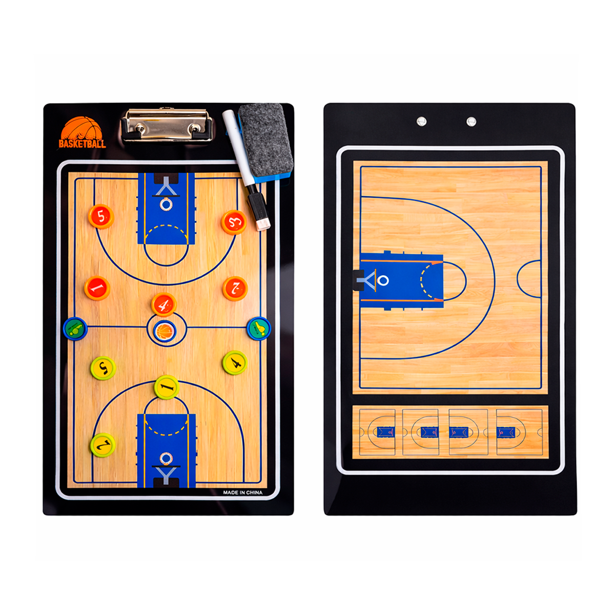 Tablero Táctico Magnético Para Basketball – Pizarra De Estrategias Con Imanes Para Entrenadores