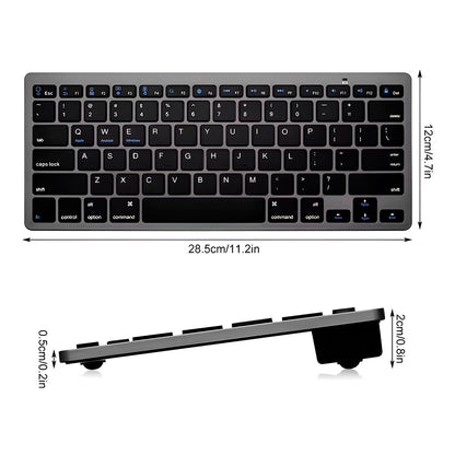 Teclado Portátil Inalámbrico Ultrafino Bluetooth Pc Laptop Celular