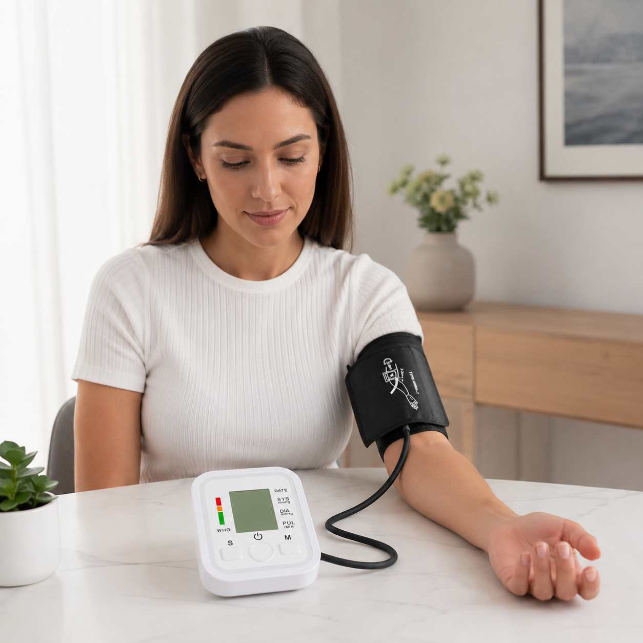 Tensiómetro Digital de Brazo Con Pantalla LCD Voz en Español y Cable USB