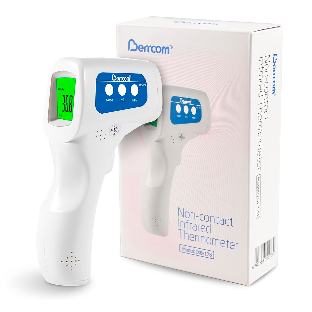 Termómetro Infrarrojo Sin Contacto – Medición Corporal, Ambiental Y De Objetos Con Pantalla LCD