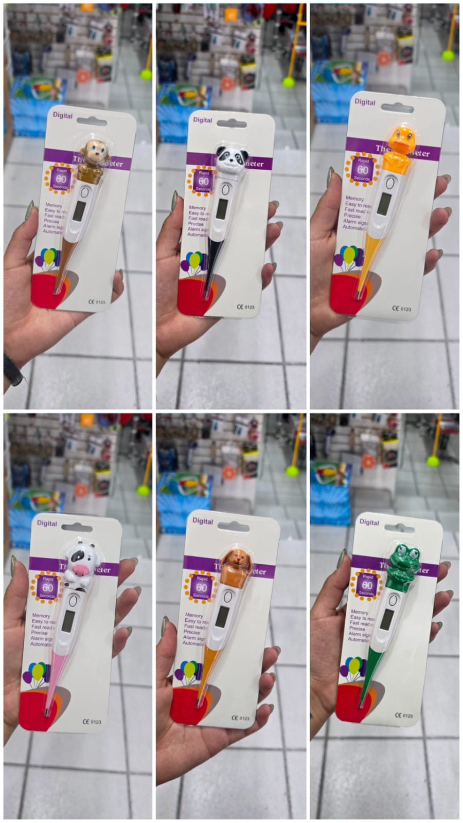 Termómetro Digital Infantil Animales – Con Punta Flexible Y Pantalla Lcd Para Bebés Y Niños