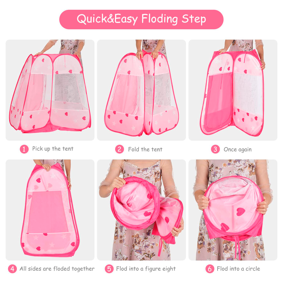Carpa De Juego Infantil Pop-Up – Tienda Plegable Para Niños De Uso Interior Y Exterior