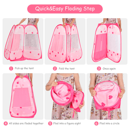 Carpa De Juego Infantil Pop-Up – Tienda Plegable Para Niños De Uso Interior Y Exterior