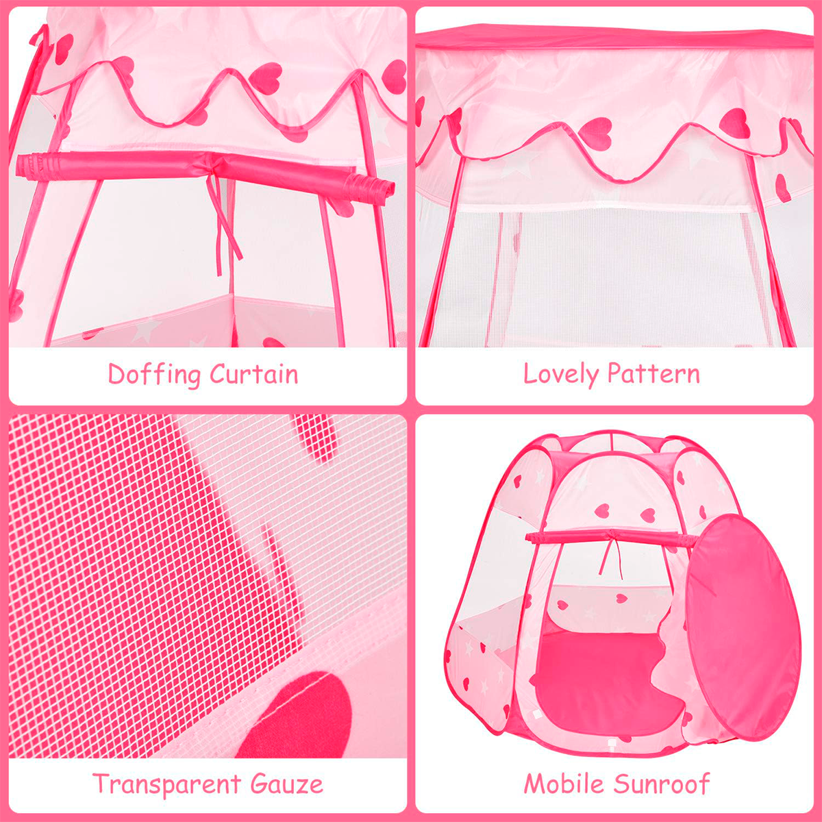 Carpa De Juego Infantil Pop-Up – Tienda Plegable Para Niños De Uso Interior Y Exterior