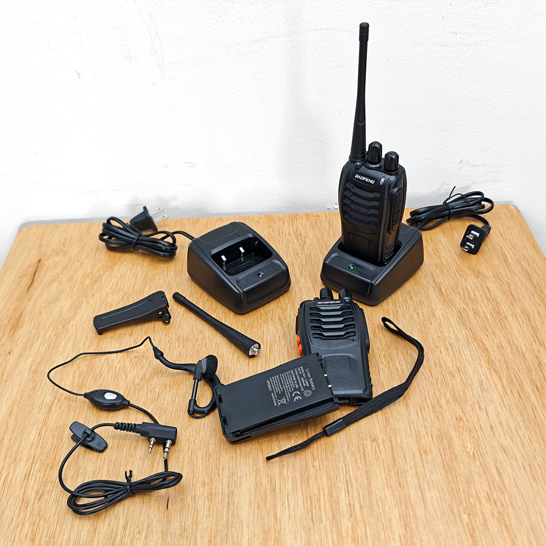 Walkie Talkie Baofeng BF-888S Recargable – Radio De 15 Canales Con Linterna Para Trabajo Y Seguridad