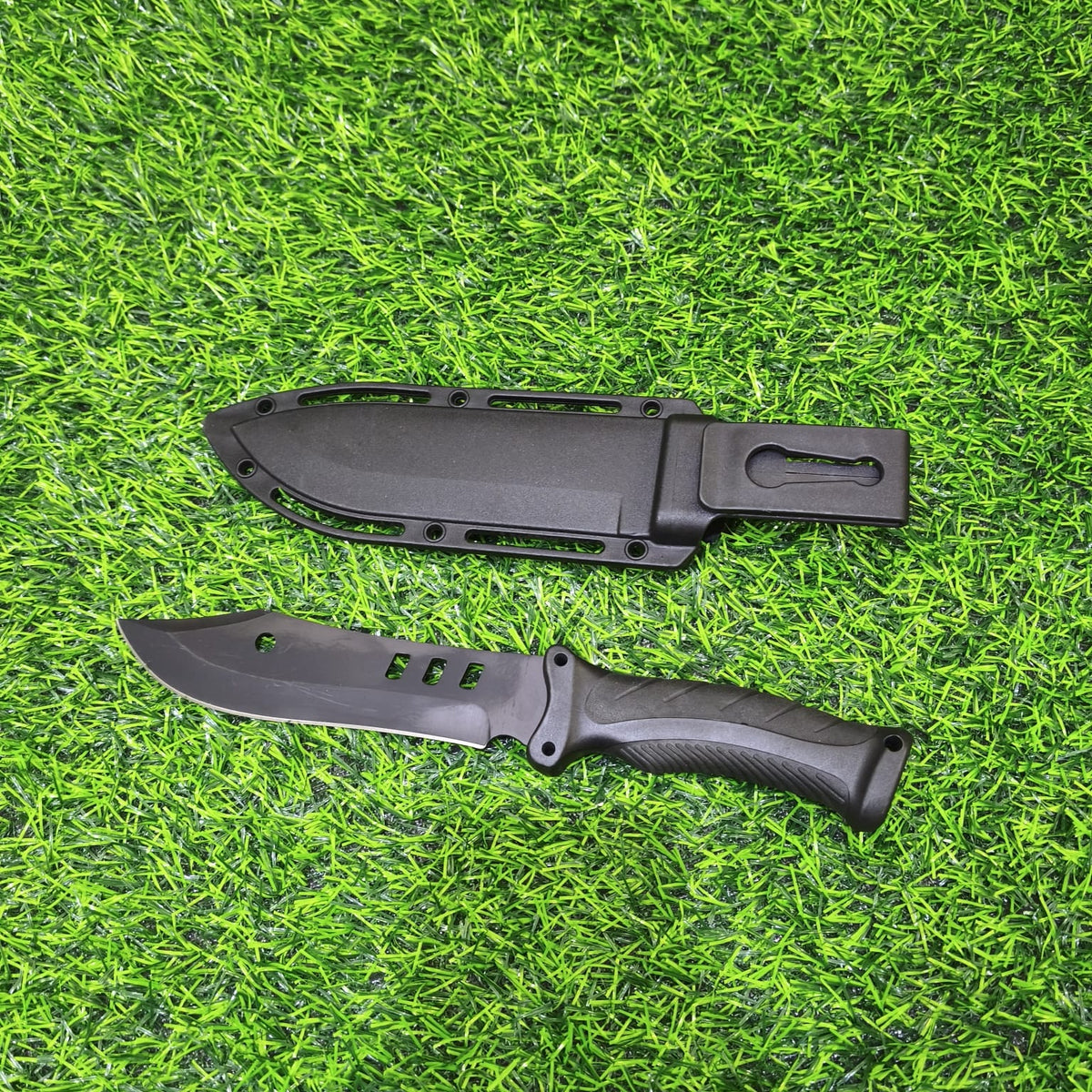 Cuchillo Navaja Táctico Con Funda Rígida – Hoja Lisa De Acero Inoxidable Para Campamento Y Supervivencia