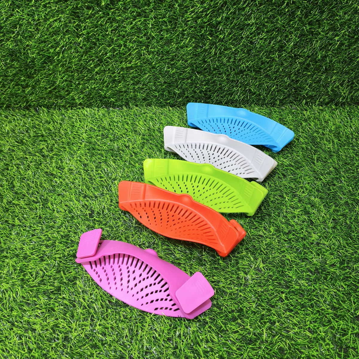 Cernidor De Silicona Con Pinzas – Colador Escurridor Flexible Para Ollas Y Sartenes De Todos Los Tamaños