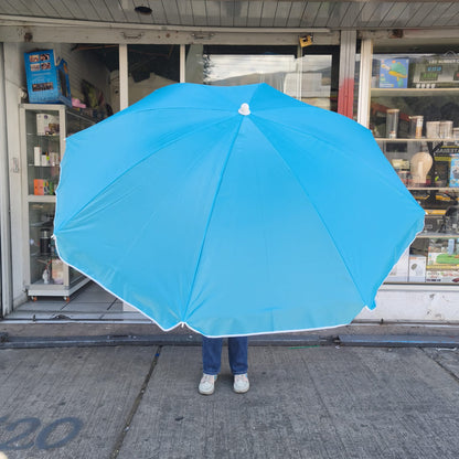 Sombrilla De Playa 200cm Con Protección UV UPF50+ – Portátil Con Estaca Para Arena Y Césped