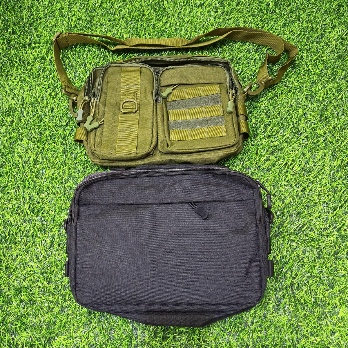 Bolso Táctico Multiuso Militar – Tipo Canguro De Mano Con Correa Ajustable