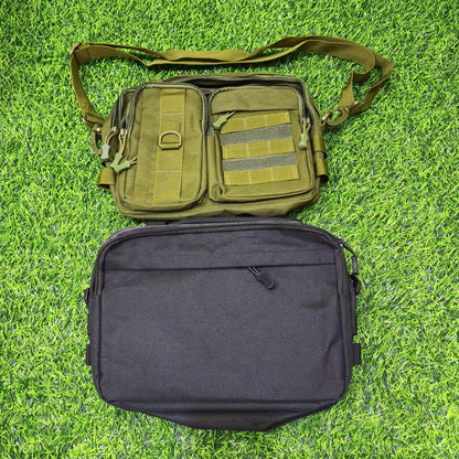 Bolso Táctico Multiuso Militar – Tipo Canguro De Mano Con Correa Ajustable