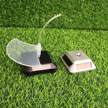 Exhibidor Giratorio Solar Para Gafas – Base Rotatoria Con 4 Paneles Solares Y Soporte De Acrílico
