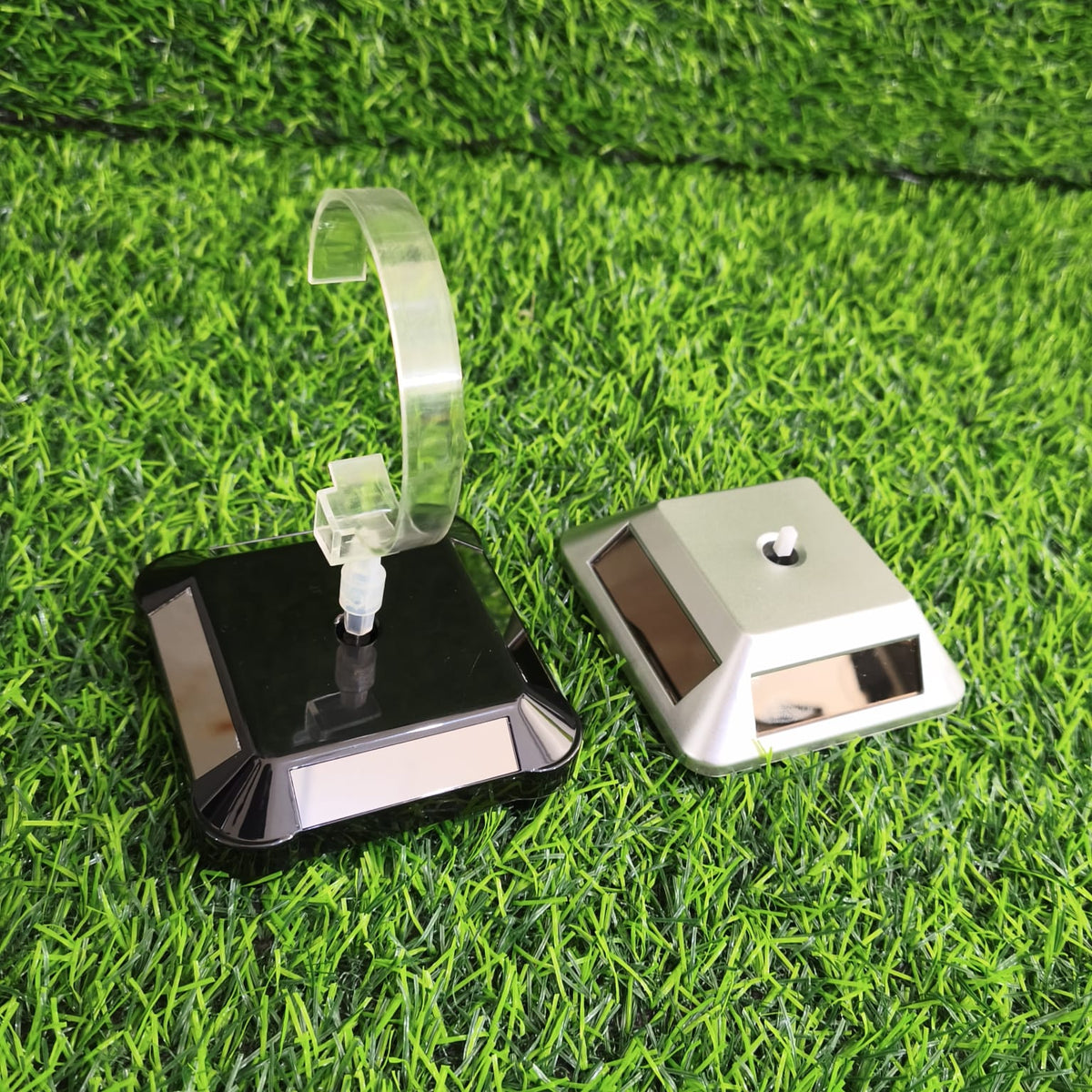 Exhibidor Giratorio Solar Para Relojes Sin Baterías – Base Giratoria Con Soporte Acrílico Para Vitrina De Joyería