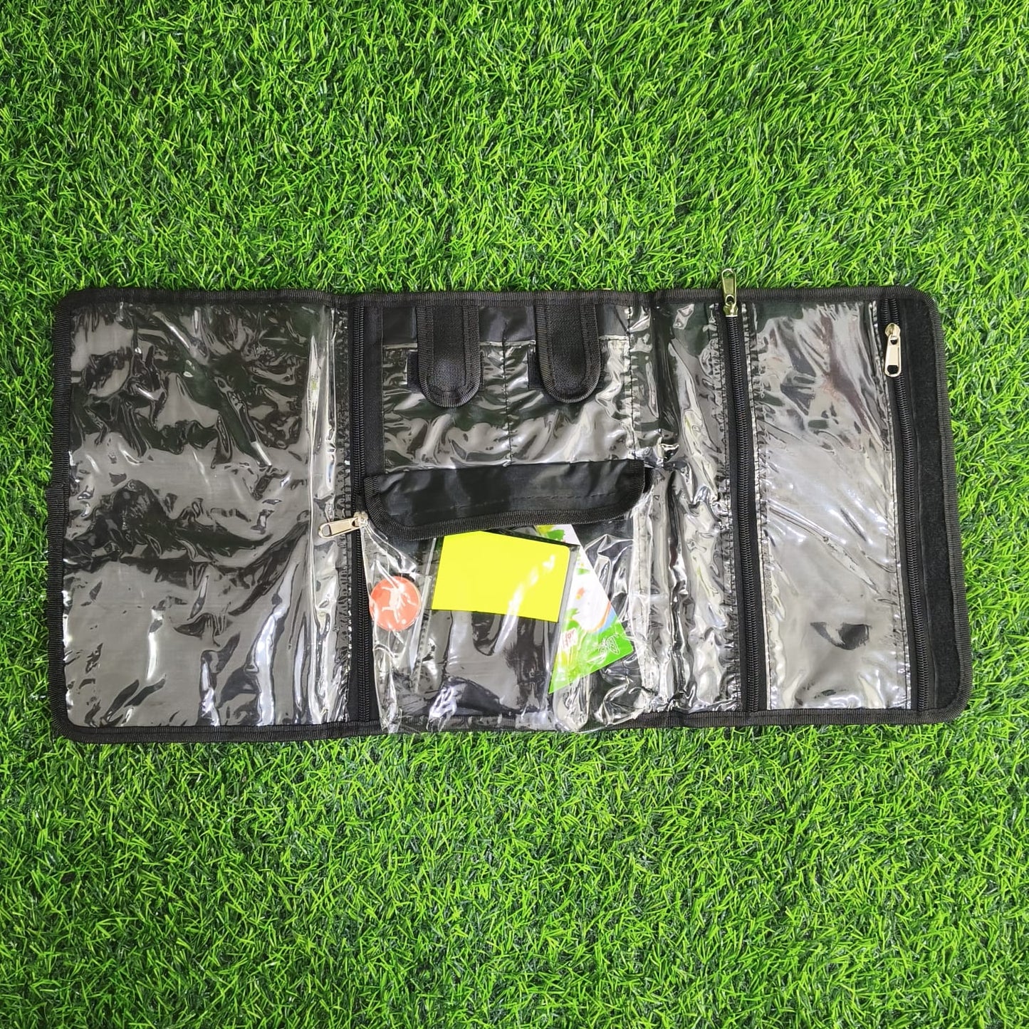Kit De Árbitro Para Fútbol Con Estuche Organizador – Incluye Tarjetas Roja Y Amarilla, Silbato, Moneda Y Bolso De Transporte
