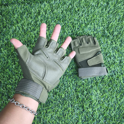 Guantes Tácticos Medio Dedo Militar Blackhawk – Antideslizantes Con Refuerzo De Nudillos Y Cierre De Muñeca