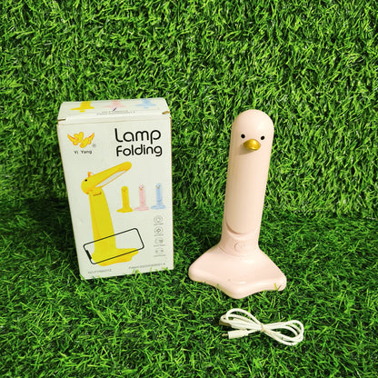 Lámpara Led Patito Para Escritorio – Luz Recargable Con Diseño Plegable Y Soporte Para Celular Integrado
