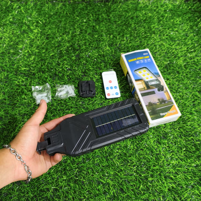 Lámpara Reflector Solar LED Exterior 9 COB Con Sensor De Movimiento Y Control Remoto – 3 Modos Para Pared