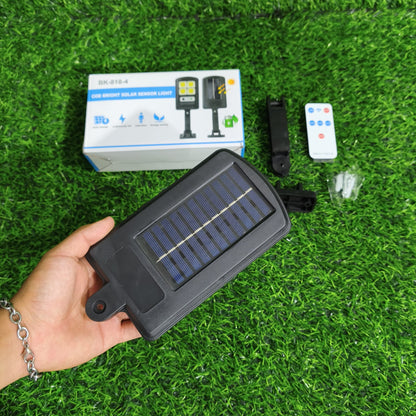 Lámpara Reflector Solar LED Exterior 6 COB Con Soporte Ajustable Y Control Remoto – Sensor Para Pared
