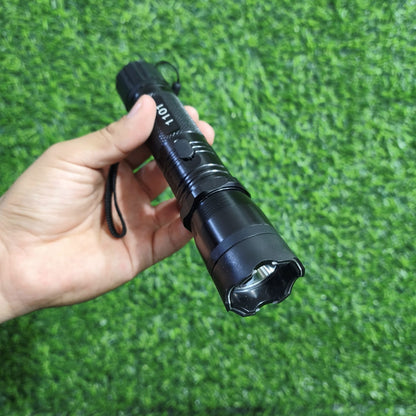 Linterna Táctica Táser LED Portátil Recargable – Alta Potencia Con Estuche De Transporte Y Carga 110V