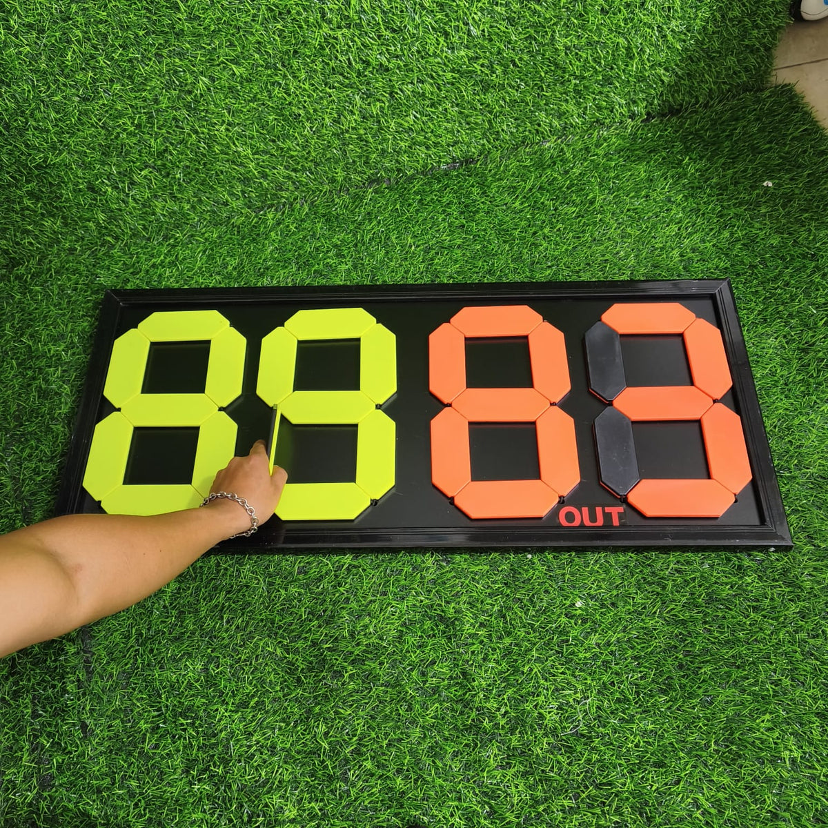 Marcador Deportivo Manual 83x37cm – Tablero De Puntuación Portátil Para Fútbol, Baloncesto Y Eventos Deportivos