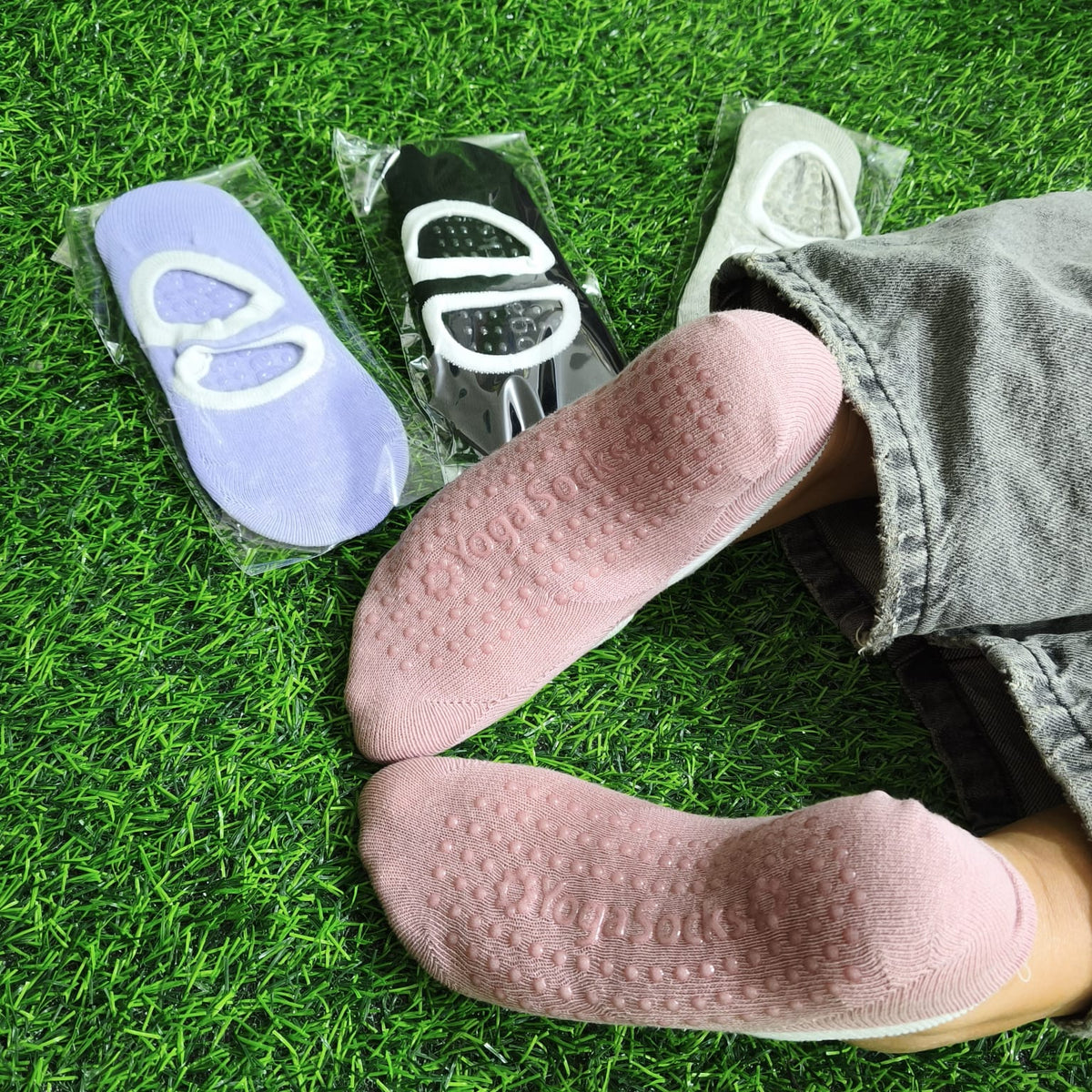 Medias de Yoga Antideslizantes con Ajuste al Tobillo para Pilates y Entrenamiento