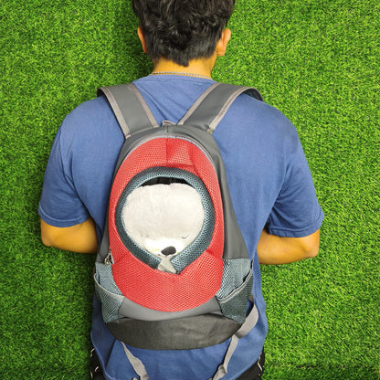 Mochila Transportadora Para Perros Y Gatos – Frontal Transpirable De Malla Con Arnés De Seguridad