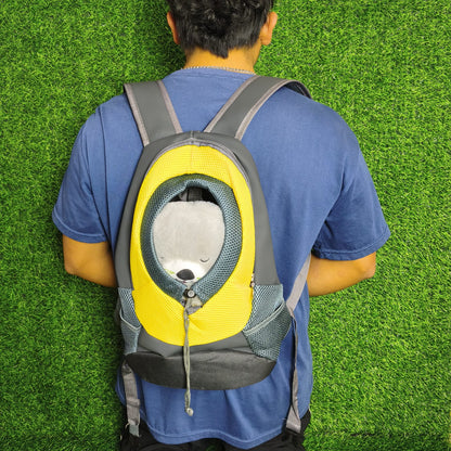 Mochila Transportadora Para Perros Y Gatos – Frontal Transpirable De Malla Con Arnés De Seguridad
