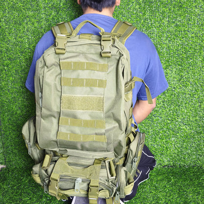 Mochila Táctica Militar Impermeable 50l – Para Camping, Senderismo Y Outdoor Con Múltiples Compartimentos