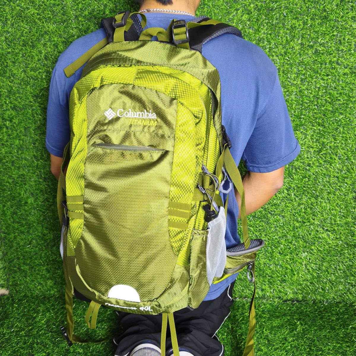 Mochila De Senderismo 40L Impermeable Con Organizador – Cierre Doble Y Soporte Lumbar Para Trekking