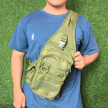 Pechera Táctica Pistolera Canguro Militar – Bolso Multiuso De Alta Resistencia Con Compartimento Para Arma Y Expansión Modular