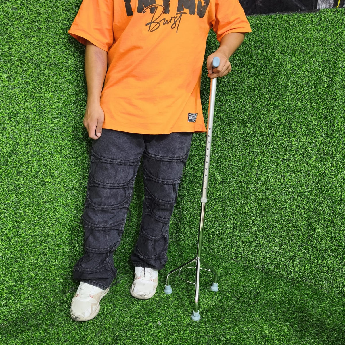 Bastón De 3 Patas Con Altura Ajustable – Bastón Trípode De Aluminio Para Adultos Y Personas Mayores