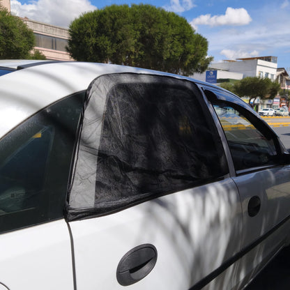 Parasol De Malla Para Ventanas De Auto 2 Piezas – Protección Solar, Privacidad Y Antimosquitos