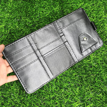 Organizador De Visera Para Auto En Piel Sintética – Soporte Para Documentos Gafas Y Tarjetas