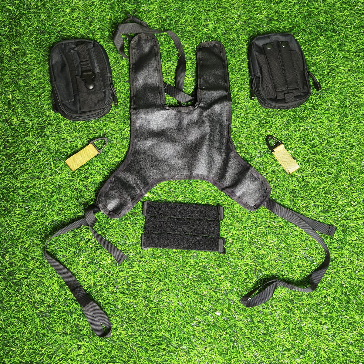 Mochila De Tanque Para Moto Con Sistema MOLLE – Arnés Ajustable Con Bolsas Y Accesorios Para El Motociclista