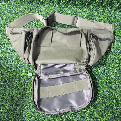 Riñonera Táctica Multiuso De Nylon 1000D – Bolso De Cintura, Pecho O Espalda Con Compartimento Reforzado