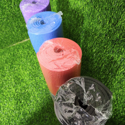 Alfombra Mat De Yoga PVC – Colchoneta Liviana Para Pilates, Estiramientos Y Ejercicio En Casa O Gimnasio