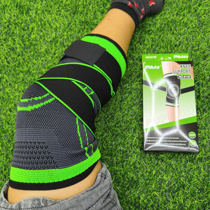 Rodillera Deportiva De Compresión Con Cintas Cruzadas – Soporte Elástico Reforzado Para Entrenamiento