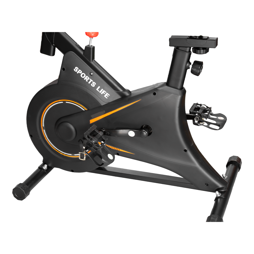 Bicicleta Magnética Estática Spinning Sports Life – Con Monitor Y Resistencia Ajustable