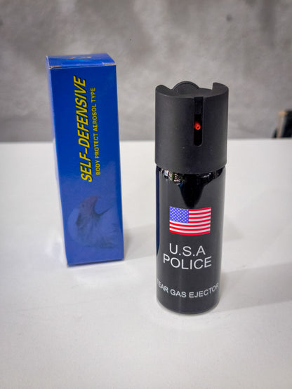 Gas Pimienta Aerosol De Defensa Personal Compacto De 60 Ml – Diseño Ultra Portátil Para Bolso De Mano Y Bolsillo