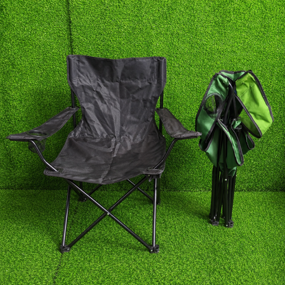 Silla Plegable De Camping Con Portavasos Y Bolso – Portátil Para Exteriores Y Playa