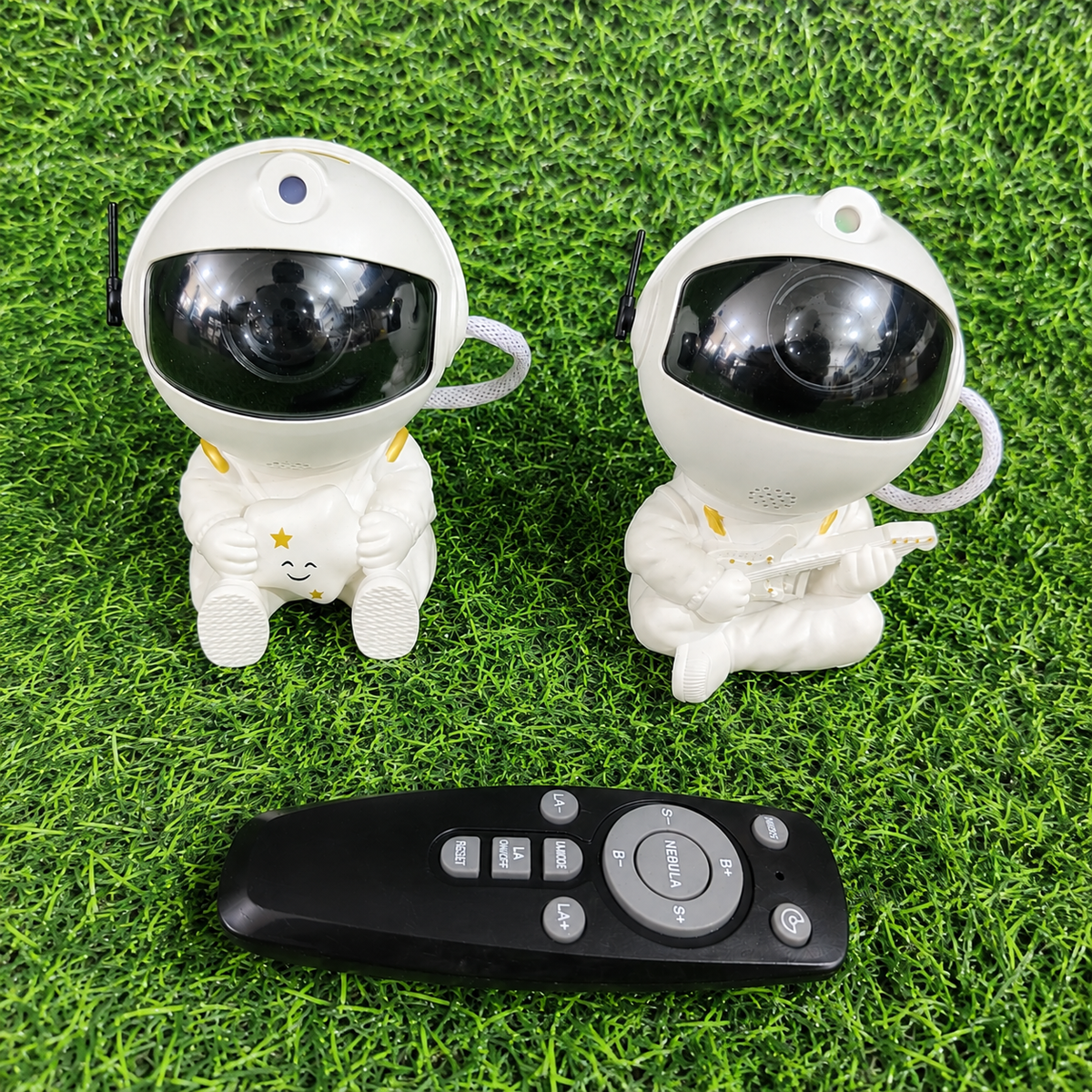 Proyector LED Galaxia Astronauta – Luz Nocturna Decorativa Con Control Remoto Y Stickers