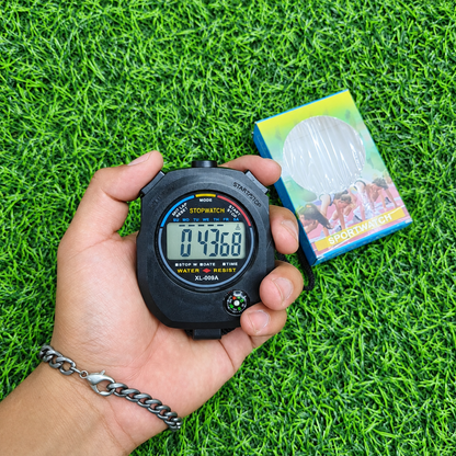 Cronómetro Digital Con Brújula Resistente Al Agua – Pantalla Grande Y Multifunción Para Entrenamiento O Uso Deportivo