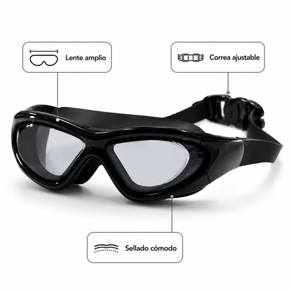 Gafas de Natación con Correa Ajustable para Piscina y Entrenamiento