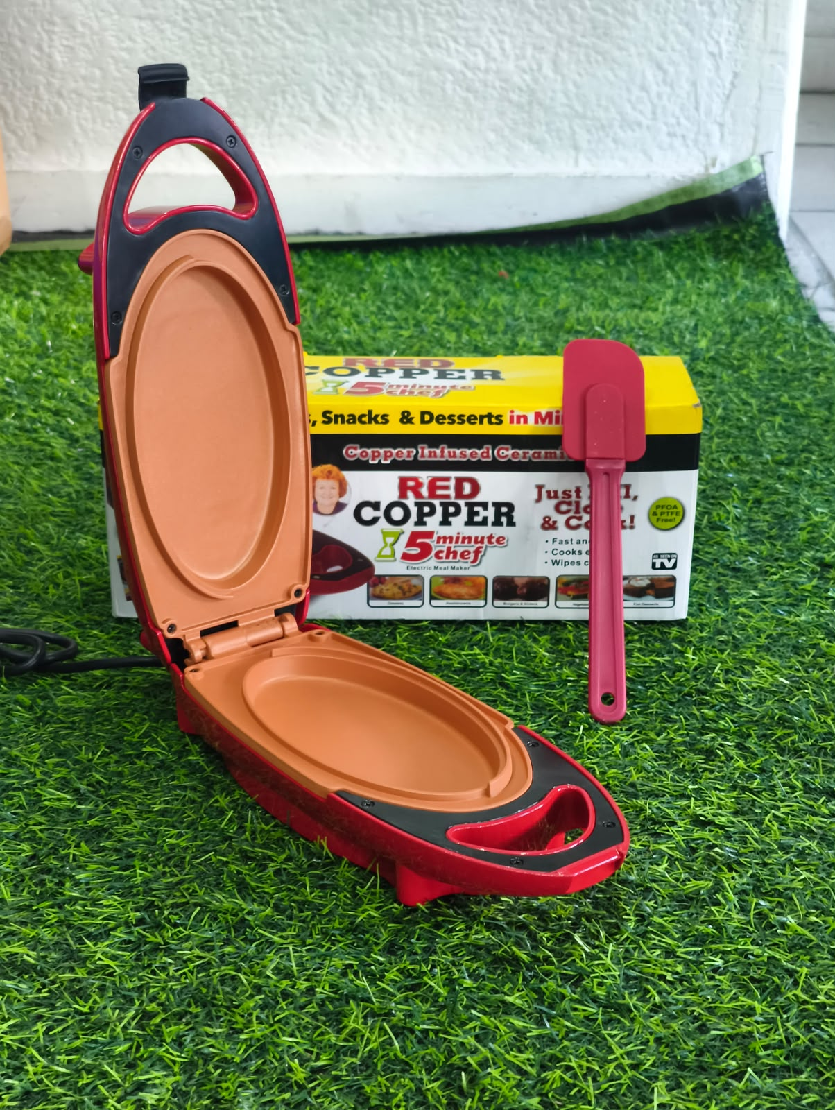 Mini Sartén Eléctrico Portátil Antiadherente Doble Cara – Cocina Rápida Para Huevos Pizzas Y Sándwiches