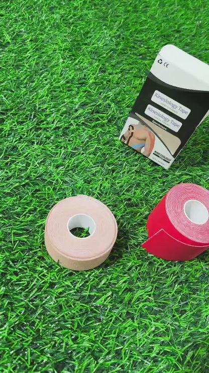 Cinta Kinesiológica Deportiva 5m – Algodón Elástico Adhesivo Sin Látex Resistente Al Agua Para Soporte Muscular