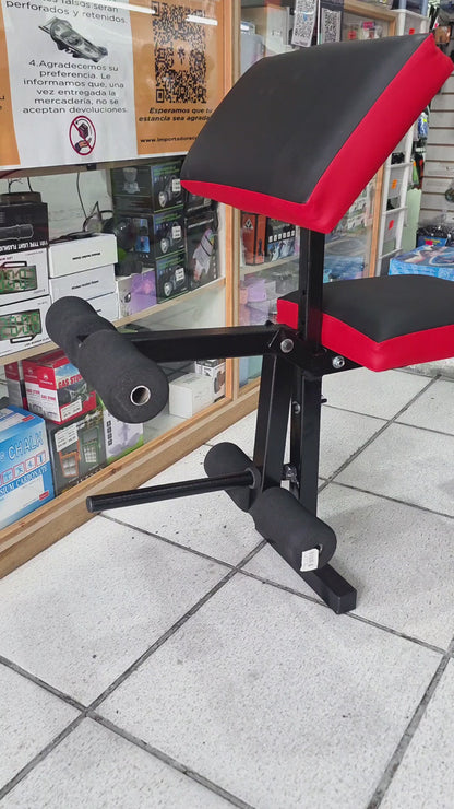 Banco Multifuncional 5 Posiciones Con Predicador – Banco Ajustable Para Gimnasio, Curl De Bíceps Y Entrenamiento De Fuerza
