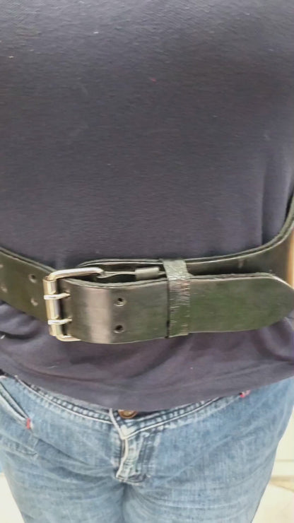 Cinturón De Pesas En Cuero Para Levantamiento – Soporte Lumbar Con Interior Acolchado Para Gimnasio