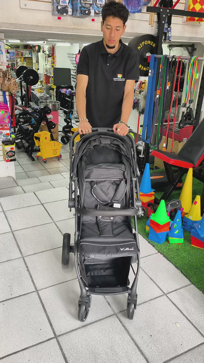 Coche Para Bebé Tipo Travel System – Cochecito Plegable Con Capota Extensible Y Arnés De Seguridad